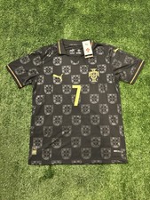 NWT LIMITED EDITION Portugal Ronaldo 7 Black Special Edition Jersey Adult
