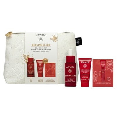 Apivita BeeVine Lift Serum 30ml & Wrinkle-Lift Face Cream Light Text 15ml