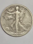 1943 Walking Liberty Half Dollar 90% Silver Denver Mint VF Condition