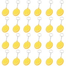 24 Pack Lemon Keychains for Fruit Party Supplies, Birthday Return Gifts, Lemo...