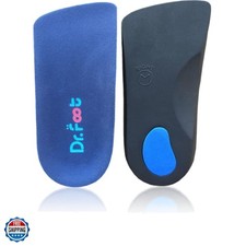 Dr. Foot's 3/4 Length Orthotics Insoles - Best Insoles for Corrects Over-Pron...