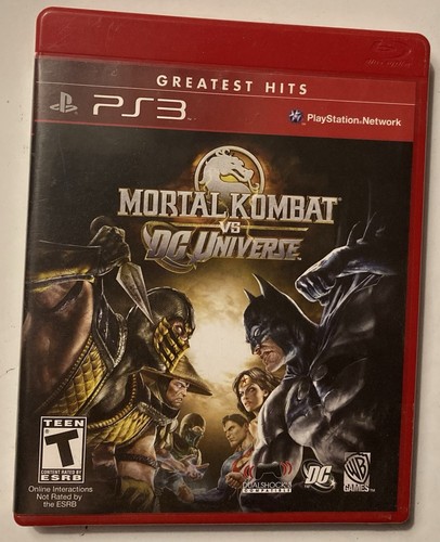 Mortal Kombat Vs DC Universe - PlayStation 3 (PS3)-CIB-Greatest Hits - Tested!