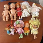 10 Vintage sm dolls Annie Cupie Duck Bride strawberry shortcake cabbage patch