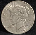 1928 United States Peace One Dollar Silver S$1 Coin-IV