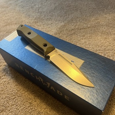Benchmade 163-1 Bushcrafter Knife OD Green G10 Handle