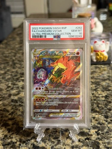 Pokemon Charizard VSTAR Ultra-Premium Coll. Full Alt Art Promo SWSH262 PSA 10