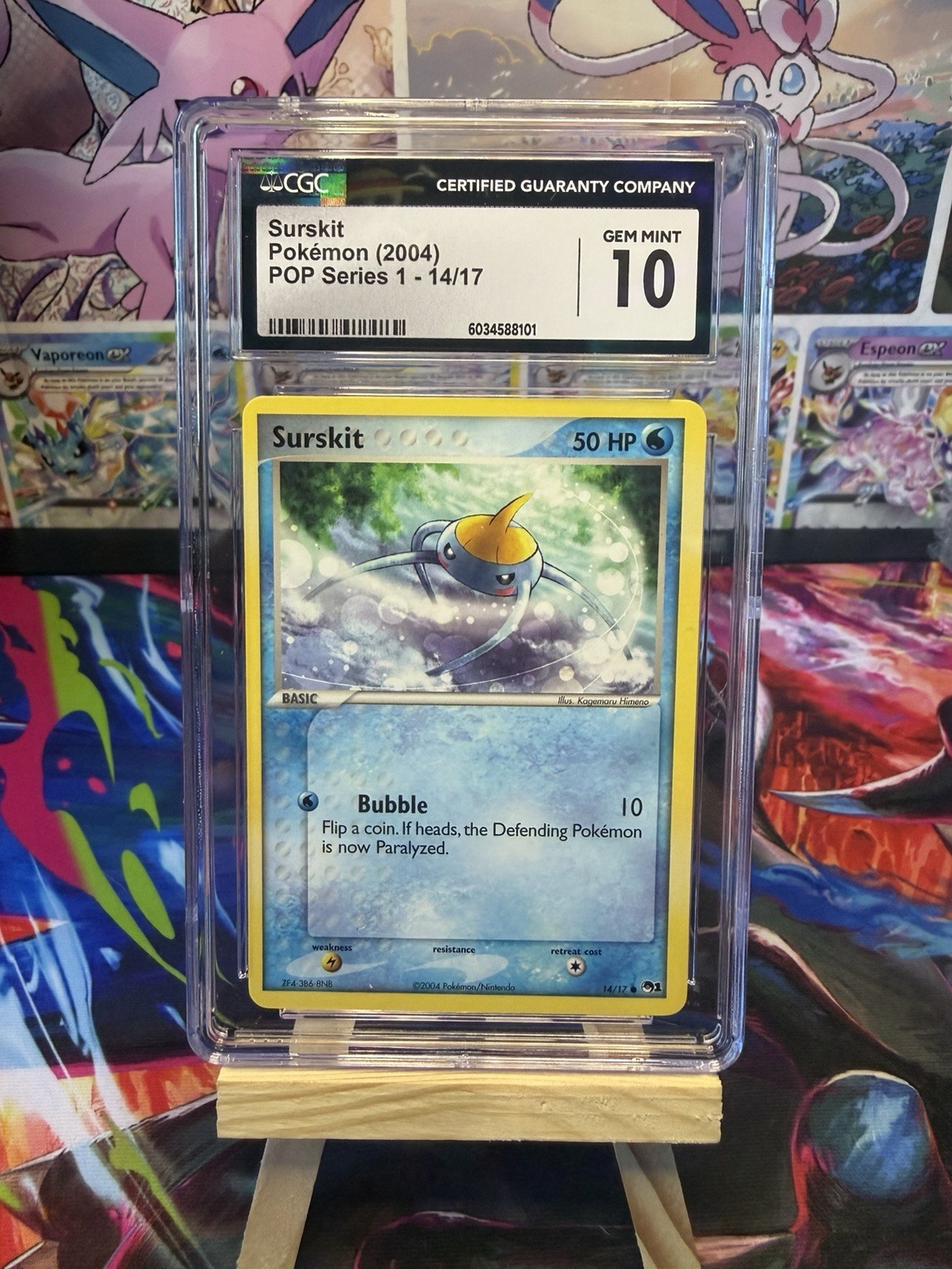 Pokémon Surskit TCG Common Regular Card POP series 1 14/17 CGC Gem Mint 10