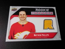2021-22 Upper Deck UD Rookie Threads Hockey Jersey #RT-MP Matthew Phillips