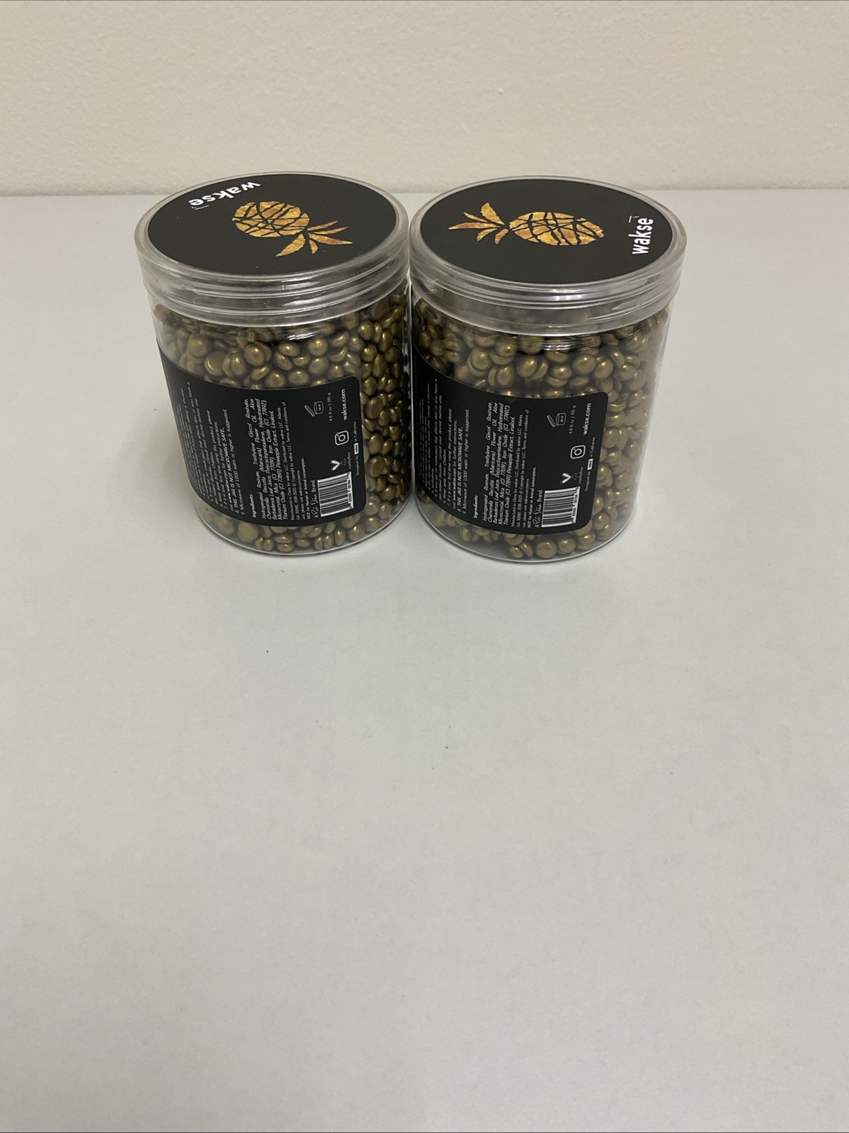 Wakse Gold Hard Wax Beans For Face & Body Lot Of 2 B42-69
