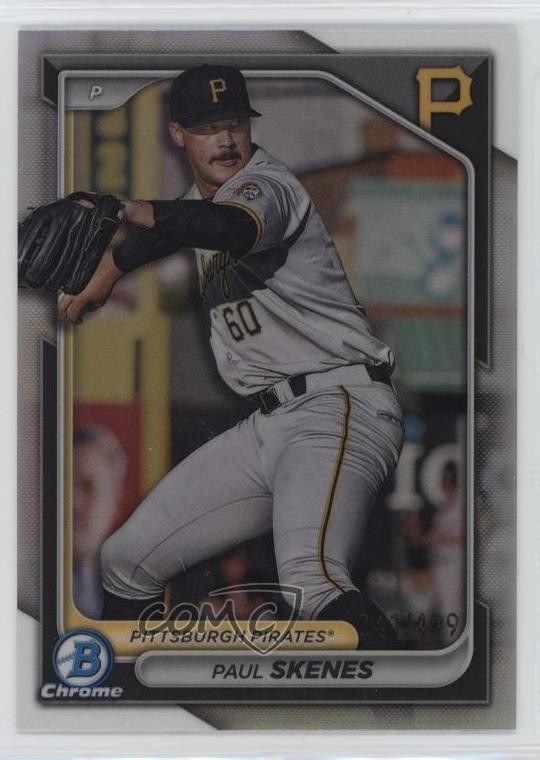2024 Bowman Chrome Prospects Refractor /499 Paul Skenes #BCP-125 06ab
