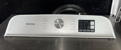 Maytag Dryer Control Panel Console w/ knob & UI Board - Tested Working