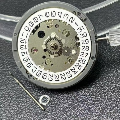 Genuine Seiko TMI NH34 GMT Movement Black on White Automatic FAST UK POST