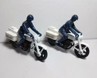 Lot of 2 Vintage Matchbox Lesney Superfast #33 Honda Police Motorcycle's - VGC