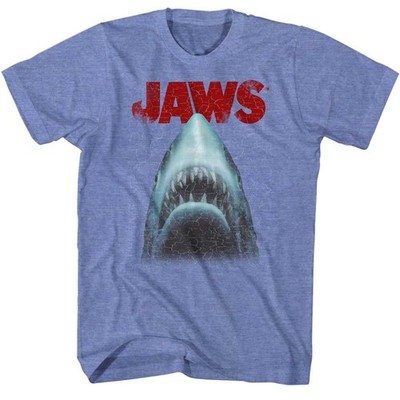 Jaws T-Shirt Kurzarm Blue Heather Herren Regular 60% Baumwolle 40% Polyester