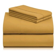 LuxClub 4 PC California King - Bed Sheet Set, Breathable Luxury Deep Pockets