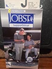 Jobst Supportwear Men's Casual Mid-Calf Socks 8-15 mmHg Navy Small