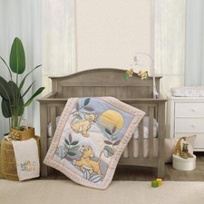 Disney Lion King Leader of The Pack Grey Sage Ivory and Yellow 3 Piece Nursery