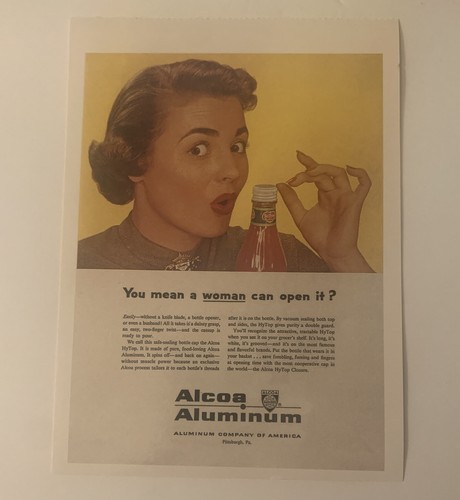 Vintage 1950s Reproduction Alcoa Aluminum Ad 6.75” Paper Print HyTop Collectible - Picture 1 of 5
