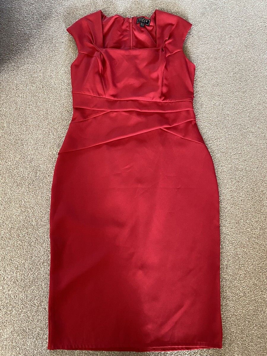 ❤️LIPSY LONDON SIZE 14 RED CAP SLEEVED MIDI DRESS OFFICE PARTY WEDDING  CRUISE ❤️ | eBay