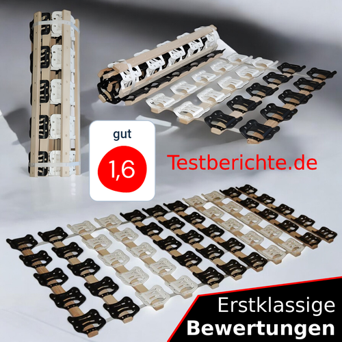 DaMi RolloTel 5-Zonen Rollrost Rolllattenrost Lattenrost Roll Buche Massivholz - Bild 6 von 9