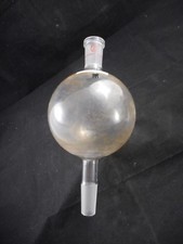ADAMS & CHITTENDEN Glass 1000mL 1L Round Bottom Single-Bulb Ball-Tube Flask