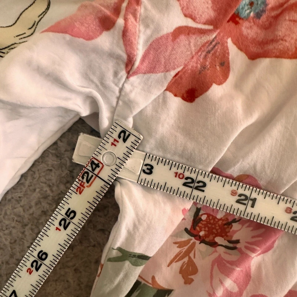 Kimono feminino vintage Y2K grande floral com franja com cinto branco rosa festival - Imagem 3 de 4