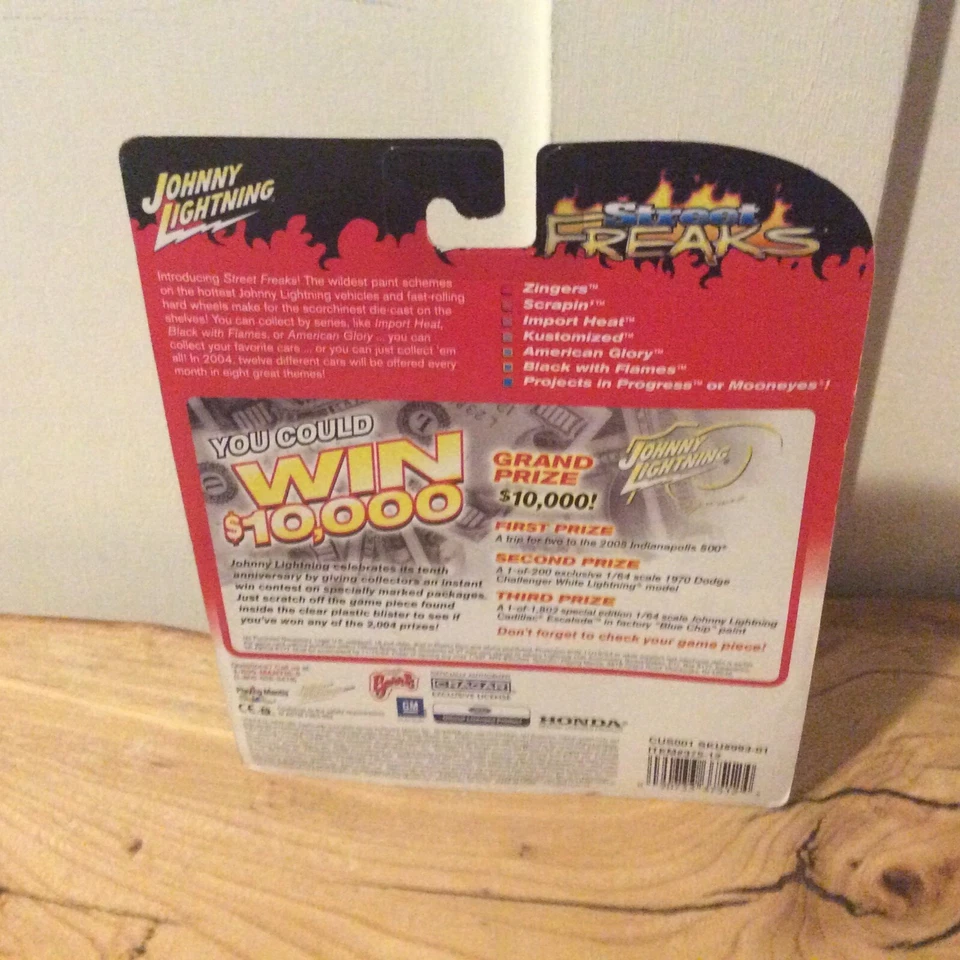 Johnny White Lightning Street Freaks VW Samba Bus Van Black with Flames Chase VW - Image 3 of 4