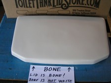 American Standard 4086 Toilet Tank Lid, Solid Top BONE COLOR CODE 021 735010 4GH