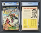 AMAZING SPIDER-MAN #122 CGC 9.0 OW/WH PAGES // DEATH OF GREEN GOBLIN MARVEL 1973