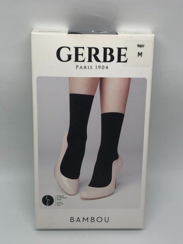 Mi-bas Femme Gerbe En Bambou - Taille M, Couleur Noir - Neuf Avec étiquettes, Matière Douce Et Naturelle