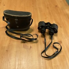 Vintage Palomar Binoculars No. 8890 8x30 Field 7.5 Degrees Coated Original Case