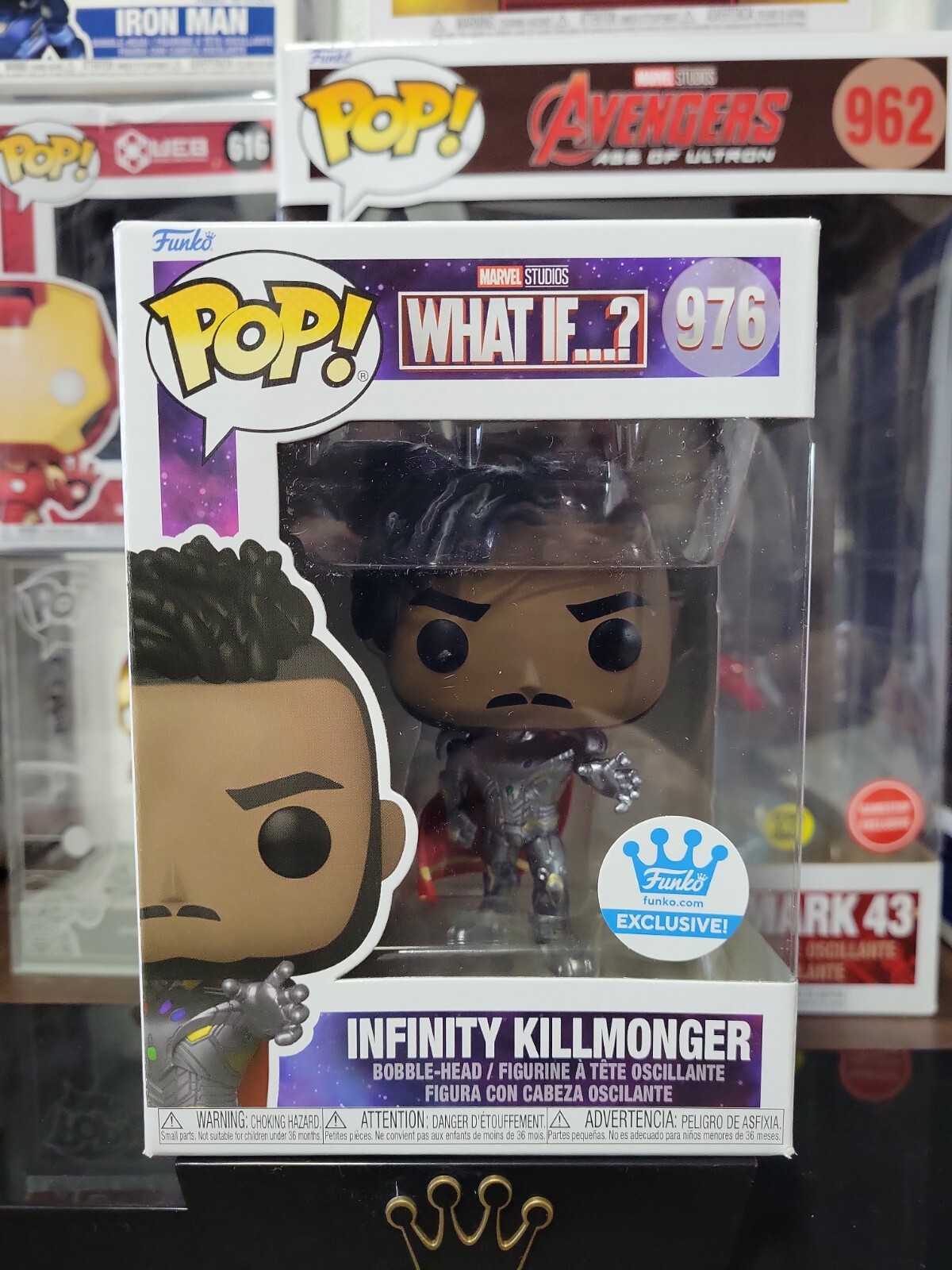 Infinity Killmonger Funko Pop! Marvel Studios What If..? Infinity Killmonger #976 Funko ...