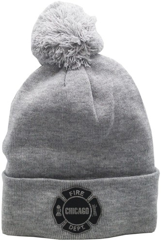Chicago Fire Department Cuffed Pom Knit 