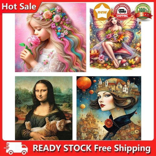 Full Embroidery Eco-cotton Thread 11CT Printed Girl Cross Stitch Kit Art