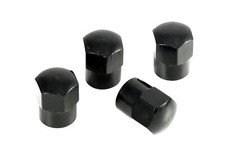 4x Stück Alu Ventil Kappen Schwarz Ventilkappen für Auto PKW Motorrad LKW