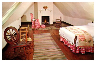 VTG Mary Washington House, Spare Bedroom, Fredericksburg, Virginia Postcard