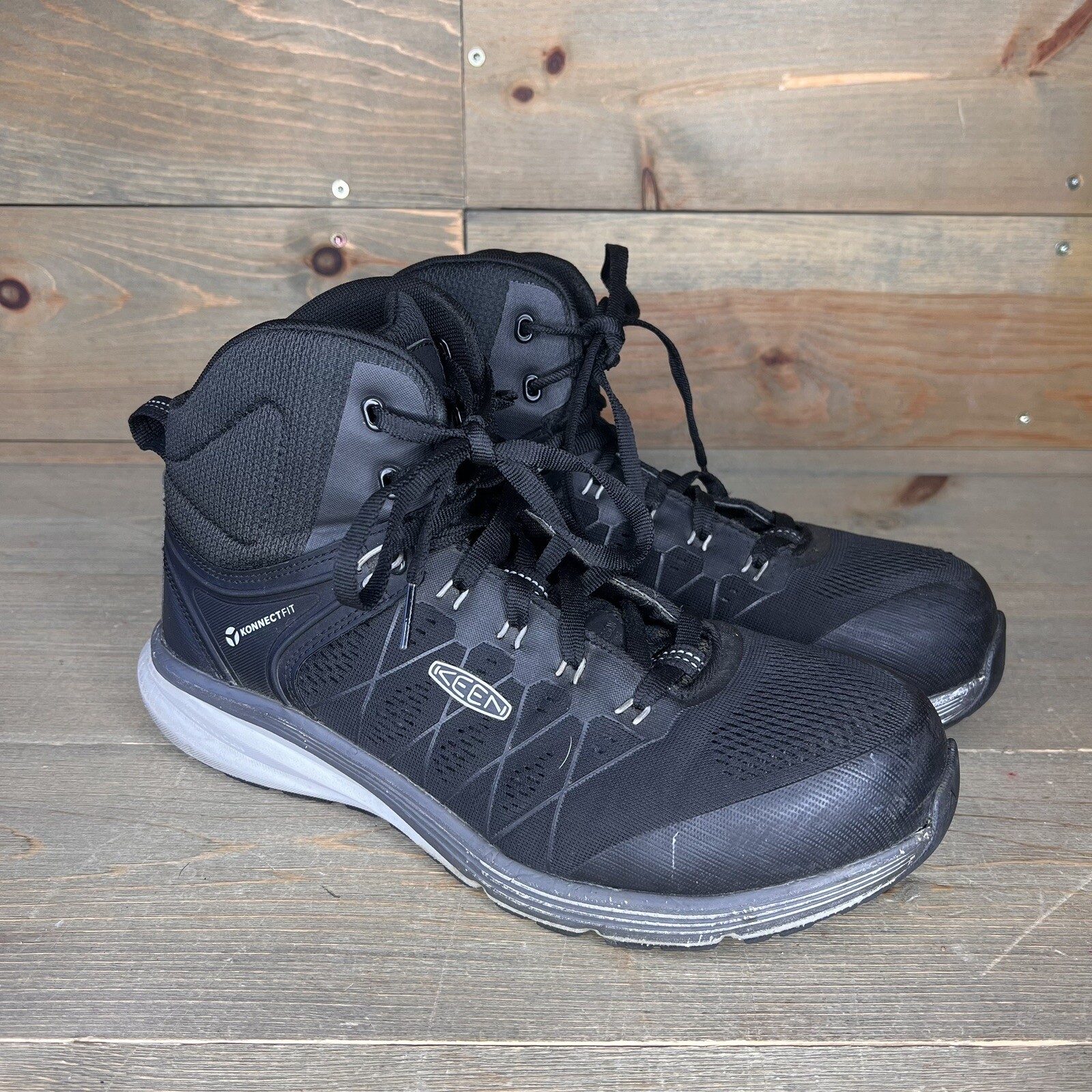 Stivali da lavoro KEEN Utility Konnectfit scarpe punta in metallo da uomo taglia 10 5D US