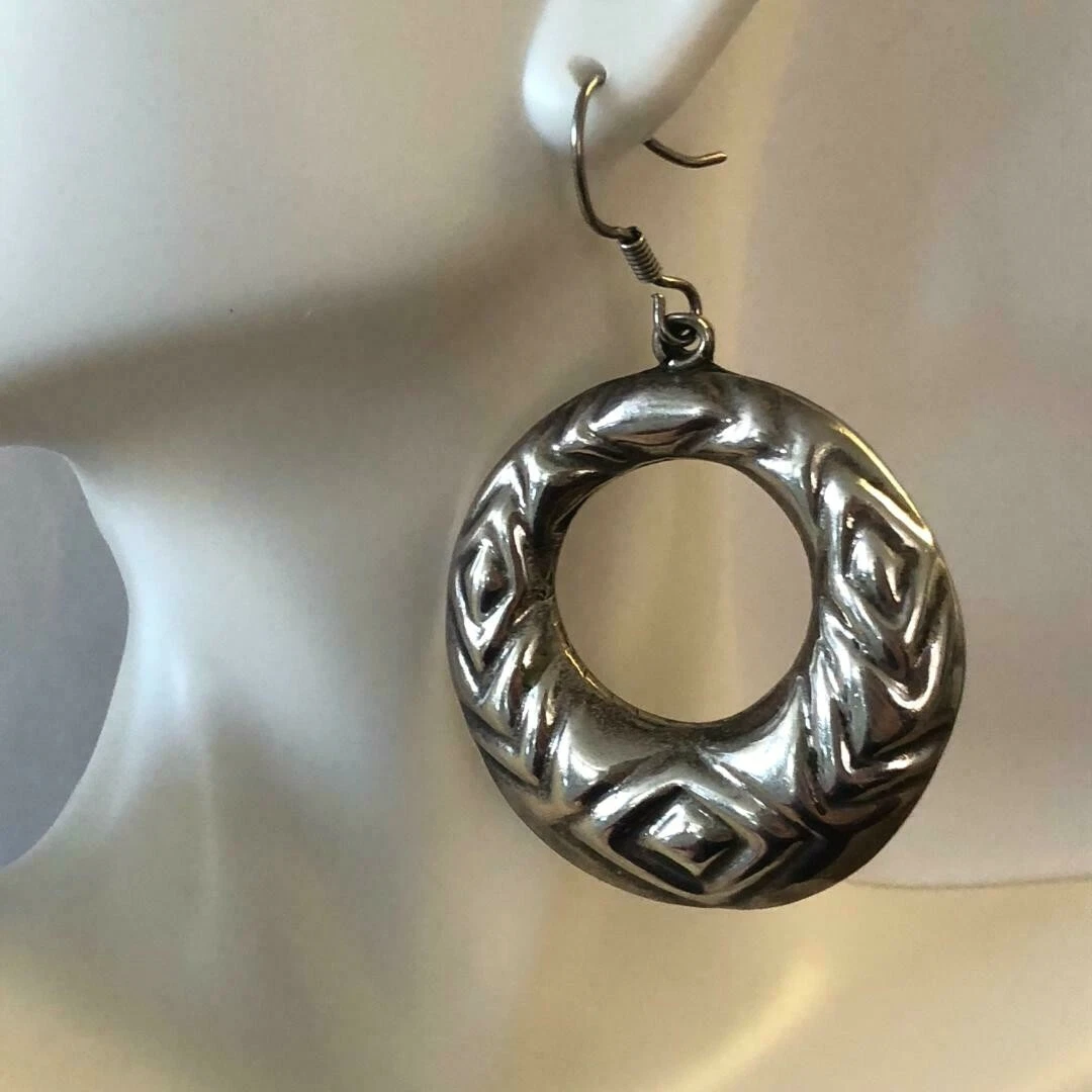 Sideways shop hoop earrings