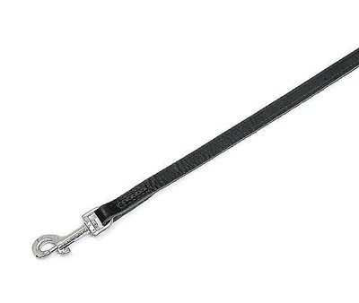 Karlie Rodeo Hundeleine L: 100 Cm, Breite: 22 Mm, Aus Schwarzem Vollrindleder & Cognacfarbenem Softleder – Robust & Langlebig