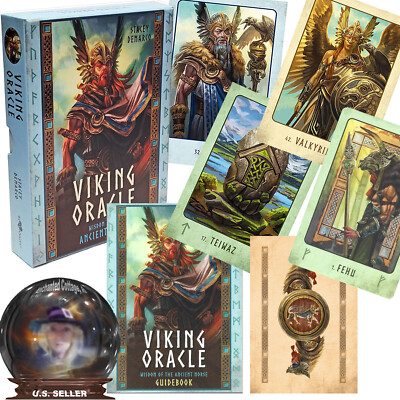 VIKING ORACLE SET Ancient Norse Wisdom - 124 PG BOOK+45 CARDS  AUTHENTIC NEW