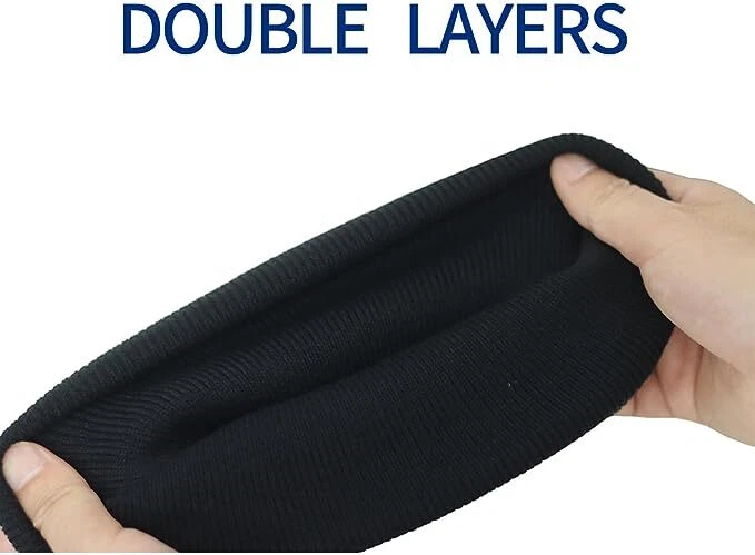 Beanie Hat Cap Plain Knit Ski Skull Cuff Winter Warm Slouchy Men Women CF Unisex - Image 3 of 4