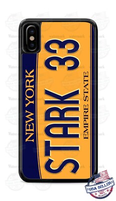 Avengers Tony Stark Car License Plate Phone Case Cover For iPhone Samsung Google