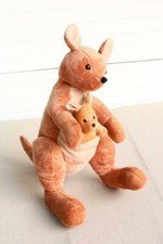 Kangaroo and Joey Mother and Child Vintage Plush Stuffed animal Cute Gift   IT