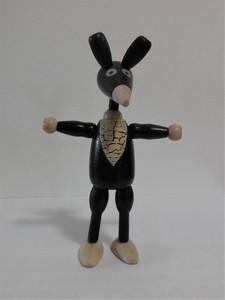 IGNATZ FROM "KRAZY KAT" JAYMAR WOOD-JOINTED FIGURE, 1930s - aka Crazy Cat