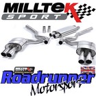 Milltek Mustang 5.0 V8 GT Fastback Exhaust System Cat Back Resonated Quad Polish