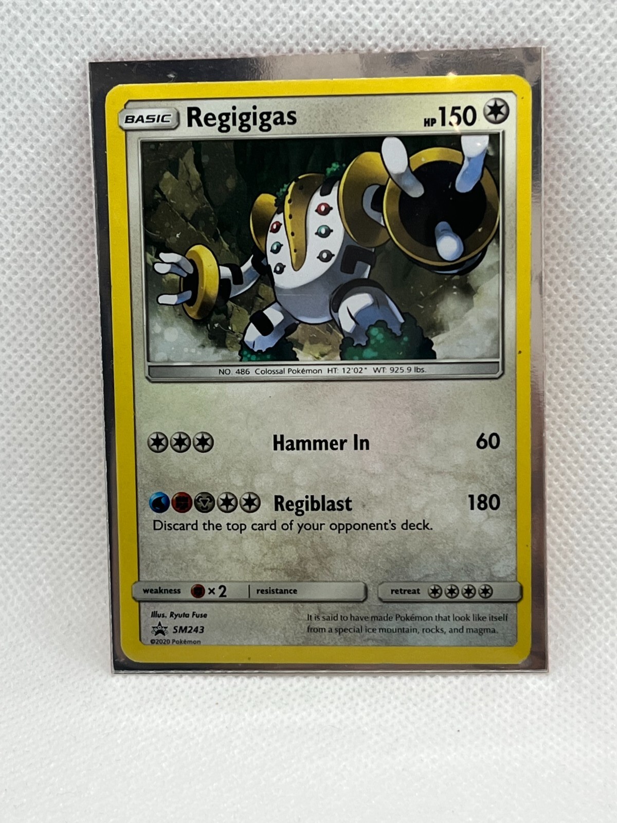 Regigigas | Holo | MINT | Black Star Promo SM243 | Pokemon TCG SO RARE!!!!!!!!!!