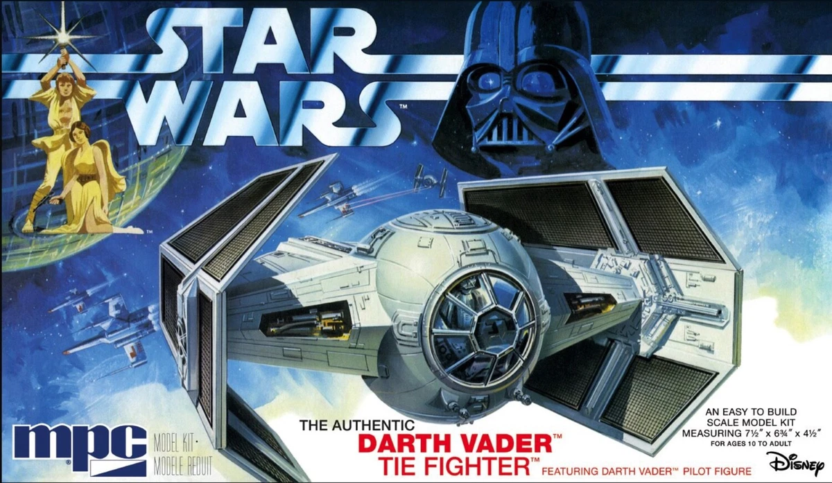 1/32 MPC STAR WARS: A NEW HOPE DARTH VADER TIE FIGHTER #952 | eBay