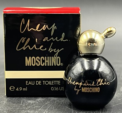 1990s Cheap & Chic Eau De Toilette Moschino Mini Italy Perfume 4.9ml .16fl.oz