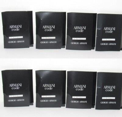 8X Armani Code By Giorgio Armani Eau De Toilette EDT Spray Vial 0.04oz/1.2 ml