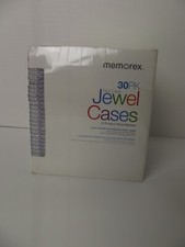 Memorex Slim Clear Jewel Cases New Sealed DVD CD 30-Pack